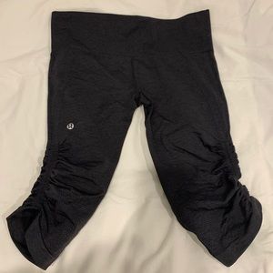 Lululemon shirred cropped leggings